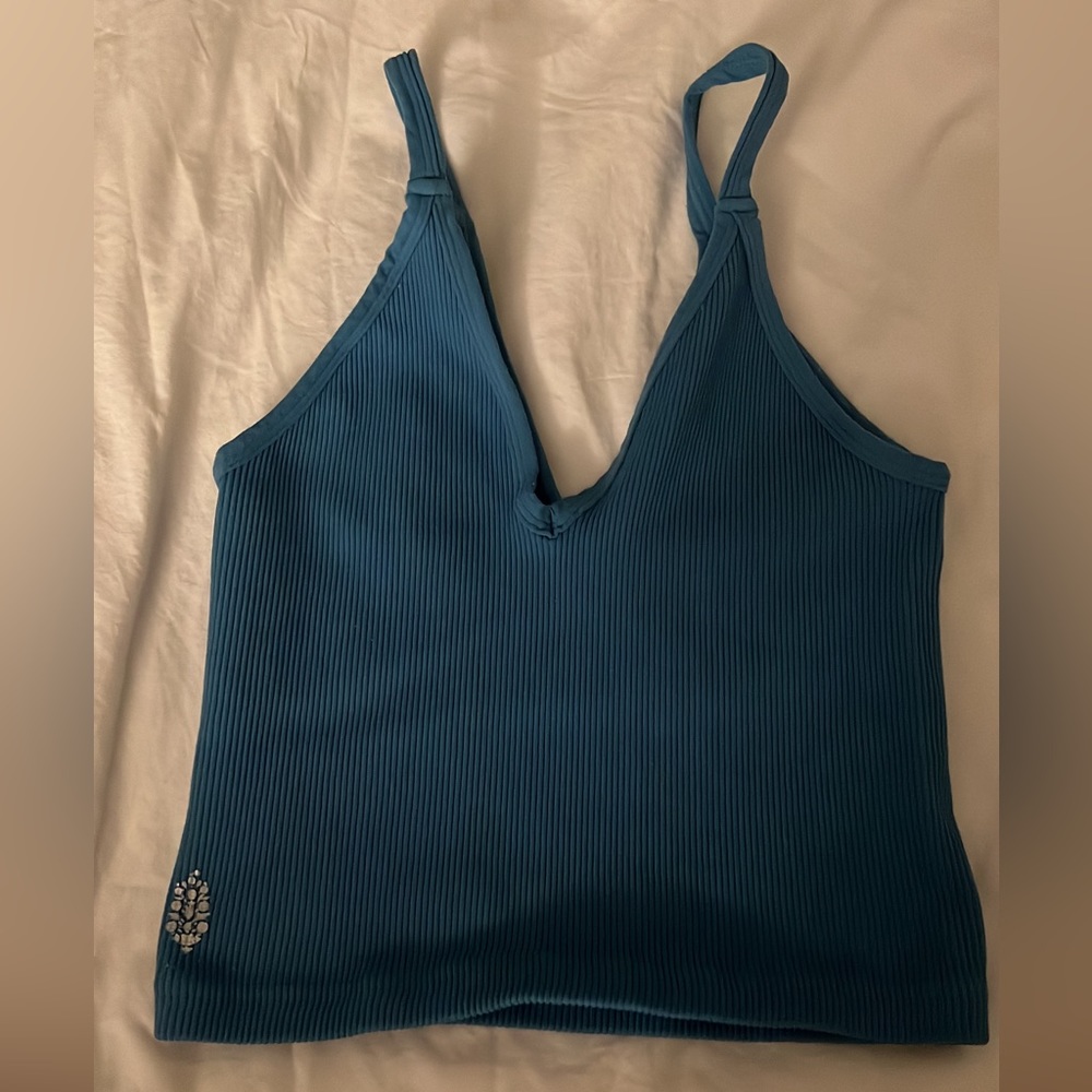 Free People Happiness Runs V Neck Crop